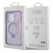 Guess GUHMP14XHRSGSU Ring Stand Script Glitter MagSafe iPhone 14 Pro Max 6.7", tok, lila