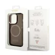Guess GUHMP14XHTCMK iPhone 14 Pro Max 6.7" hátlap, tok Gold Outline Translucent MagSafe, fekete