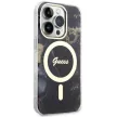 Guess GUHMP14XHTMRSK iPhone 14 Pro Max 6.7" hátlap, tok Golden Marble MagSafe, fekete