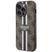 Guess GUHMP14XP4RPSW iPhone 14 Pro Max 6.7" hátlap, tok 4G Printed Stripes MagSafe, barna