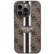 Guess GUHMP14XP4RPSW iPhone 14 Pro Max 6.7" hátlap, tok 4G Printed Stripes MagSafe, barna