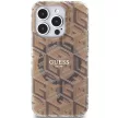Guess IML GCube MagSafe hátlap, tok iPhone 15 Pro, barna