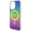 Guess IML Iridescent MagSafe hátlap, tok iPhone 15 Pro, fekete