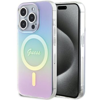   Guess GUHMP15LHITSU IML Iridescent MagSafeiPhone 15 Pro 6.1", hátlap, tok, lila