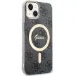 Guess GUHMP15MH4STK iPhone 14 Plus/15 Plus 6.7", hátlap, tok, fekete 4G MagSafe