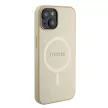 Guess GUHMP15MPSAHMCB iPhone 15 Plus 6.7" hátlap, tok Saffiano MagSafe, arany