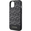 Guess GUHMP15SHGCFFSEK iPhone 13/14/15 6.1", hátlap, tok, fekete GCube csíkos MagSafe iPhone 15/14/13