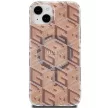 Guess IML GCube MagSafe hátlap, tok iPhone 15/14/13, barna