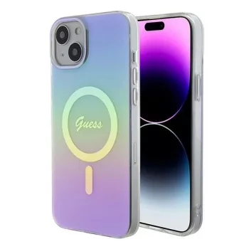   Guess GUHMP15SHITSU IML Iridescent MagSafe iPhone 15 6.1", lila /, hátlap, tok, lila