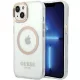 Guess hátlap, tok iPhone 15 6,1" GUHMP15SHTRMD HC Magsafe Metal Outline, arany