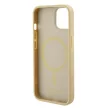 Guess iPhone 15 Saffiano MagSafe (GUHMP15SPSAHMCB) MagSafe hátlap, tok, arany