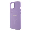 Guess iPhone 15 Saffiano MagSafe (GUHMP15SPSAHMCU) MagSafe hátlap, tok, lila