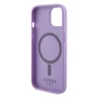 Guess iPhone 15 Saffiano MagSafe (GUHMP15SPSAHMCU) MagSafe hátlap, tok, lila