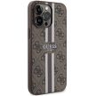 Guess 4G Printed Stripes MagSafe hátlap, tok iPhone 15 Pro Max, barna