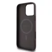 Guess PU Leather 4G Big Love Logo MagSafe iPhone 16 Pro Magsafe kompatibilis hátlap, tok, barna