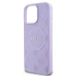Guess iPhone 16 Pro Magsafe Saffiano Peony Classic logo (GUHMP16LPSAPSMEU) MagSafe hátlap, tok, lila