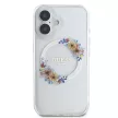 Guess iPhone 16 Plus Magsafe IML Flowers Wreath (GUHMP16MHFWFCT) MagSafe hátlap, tok, átlátszó