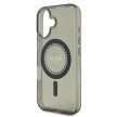 Guess iPhone 16 Plus Magsafe IML Rhinestones (GUHMP16MPFTDTEK) MagSafe hátlap, tok, fekete