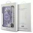 Guess iPhone 16 Magsafe IML Flowers Pearl Strap (GUHMP16SHFWBRCESU) MagSafe hátlap, tok, lila