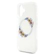 Guess IML Flowers Wreath iPhone 16 MagSafe GUHMP16SHFWFCT hátlap tok, átlátszó