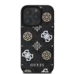 Guess iPhone 16 Pro Max PU 4G Peony Magsafe Case (GUHMP16XP4PWPK) Magsafe kompatibilis hátlap, tok, fekete