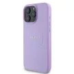 Guess iPhone 16 Pro Max PU Grained Classic Logo Magsafe Case (GUHMP16XPGHSMMU) Magsafe kompatibilis hátlap, tok, lila
