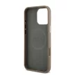 Guess iPhone 16 Pro Max PU Grained Triangle Logo (GUHMP16XPGTSPSW) hátlap, tok, barna