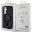 Guess GUHMS24MG4GFRK 4G Collection Leather Metal Logo MagSafe hátlap, tok Samsung Galaxy S24 Plus, fekete