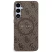 Guess GUHMS24MG4GFRW 4G Collection Leather Metal Logo MagSafe hátlap, tok Samsung Galaxy S24 Plus, barna
