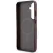 Guess GUHMS24MG4GFRW 4G Collection Leather Metal Logo MagSafe hátlap, tok Samsung Galaxy S24 Plus, barna