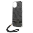 Guess GUOHCP14MH4STK 4G Print Strap Apple iPhone 14 Plus hátlap tok, fekete