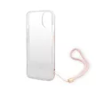 Guess iPhone 14 Plus 4G Print Strap (GUOHCP14MH4STP) hátlap, tok, rózsaszín