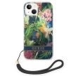 Guess GUOHCP14MHFLSB Flower Strap Apple iPhone 14 Plus hátlap tok, kék