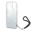 Guess GUOHCP14MHFLSB Flower Strap Apple iPhone 14 Plus hátlap tok, kék