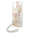 Guess GUOHCP14MHFLSU iPhone 14 Plus 6.7 " hátlap, tok Flower Strap, lila