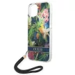 Guess GUOHCP14SHFLSB iPhone 14 6.1 " hátlap, tok Flower Strap, kék