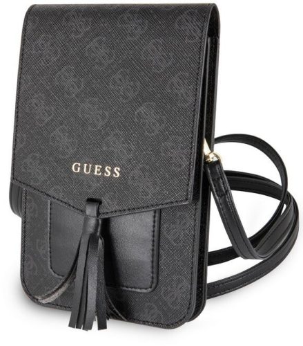 Guess Universal Phone Bag 4G Wallet max 6.7' táska (GUWBSQGBK) fekete