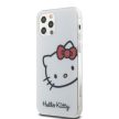 Hello Kitty IML Head Logo iPhone 12/12 Pro hátlap, tok, fehér