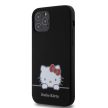 Hello Kitty Liquid Silicone Daydreaming Logo iPhone 12/12 Pro szilikon hátlap, tok, fekete