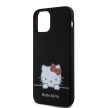 Hello Kitty Liquid Silicone Daydreaming Logo iPhone 12/12 Pro szilikon hátlap, tok, fekete