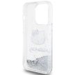 Hello Kitty Liquid Glitter Charms Kitty Head case for iPhone 13 Pro/13 tok, ezüst
