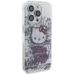 Hello Kitty IML Kitty On Bricks Graffiti case for iPhone 13 Pro Max tok, fehér