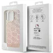 Hello Kitty IML Gradient Electrop Crowded Kitty Head Case for iPhone 14 Pro tok, rózsaszín