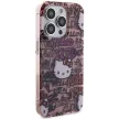 Hello Kitty IML Tags Graffiti case for iPhone 14 Pro tok, rózsaszín