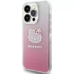 Hello Kitty IML Gradient Electrop Kitty Head case for iPhone 14 Pro Max tok, rózsaszín