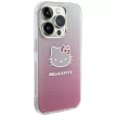 Hello Kitty IML Gradient Electrop Kitty Head case for iPhone 14 Pro Max tok, rózsaszín