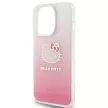 Hello Kitty IML Gradient Electrop Kitty Head case for iPhone 14 Pro Max tok, rózsaszín