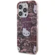 Hello Kitty IML Tags Graffiti case for iPhone 14 Pro Max tok, rózsaszín