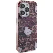 Hello Kitty IML Tags Graffiti case for iPhone 14 Pro Max tok, rózsaszín