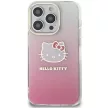 Hello Kitty IML Gradient Electrop Kitty Head HKHCP15LHDGKEP iPhone 15 Pro 6.1" hátlap, tok, rózsaszín